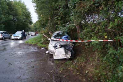 Zwei Verletzte nach einem Verkehrsunfall bei Erdmannhausen